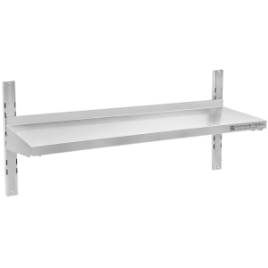 Estante de Pared en Acero Inoxidable sobre Cremalleras - L 800 x P 300 mm - Dynasteel