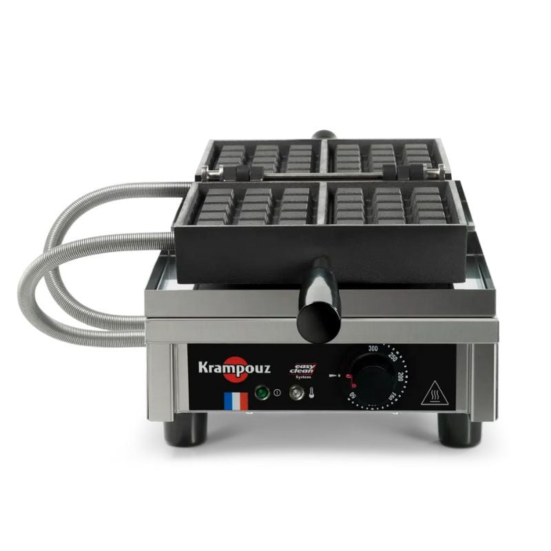 Gofrera profesional 3x5 Bruselas - Apertura 180° - Facilidad de limpieza Gofrera profesional 3x5 Bruselas - Apertura 180° - Facilidad de limpieza