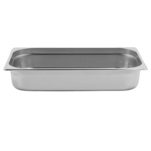 Bandeja gastronorm GN 1/1 de acero inoxidable - 14 L, profundidad 100 mm