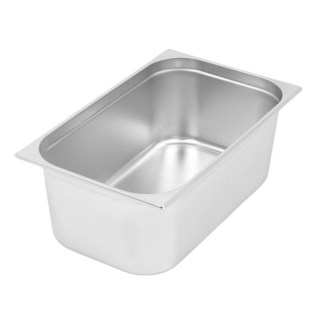 Bandeja gastronorm GN 1/1 de acero inoxidable 28L - Profundidad 200 mm | Dynasteel