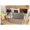 Bandeja gastronorm GN 1/1 de acero inoxidable 28L - Profundidad 200 mm | Dynasteel