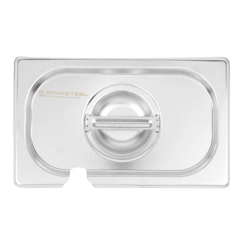 Tapa GN 1/4 Dynasteel de acero inoxidable para Cubeta Gastronorm