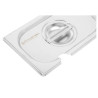 Tapa GN 1/4 Dynasteel de acero inoxidable para recipiente Gastronorm.