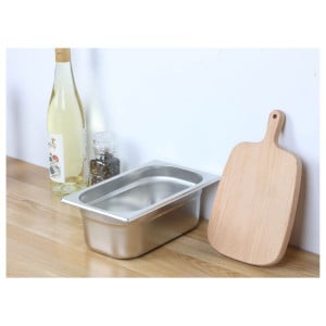 Bac Gastro GN 1/4 Inox - Profundidad 100 mm - 2,8 L - Dynasteel