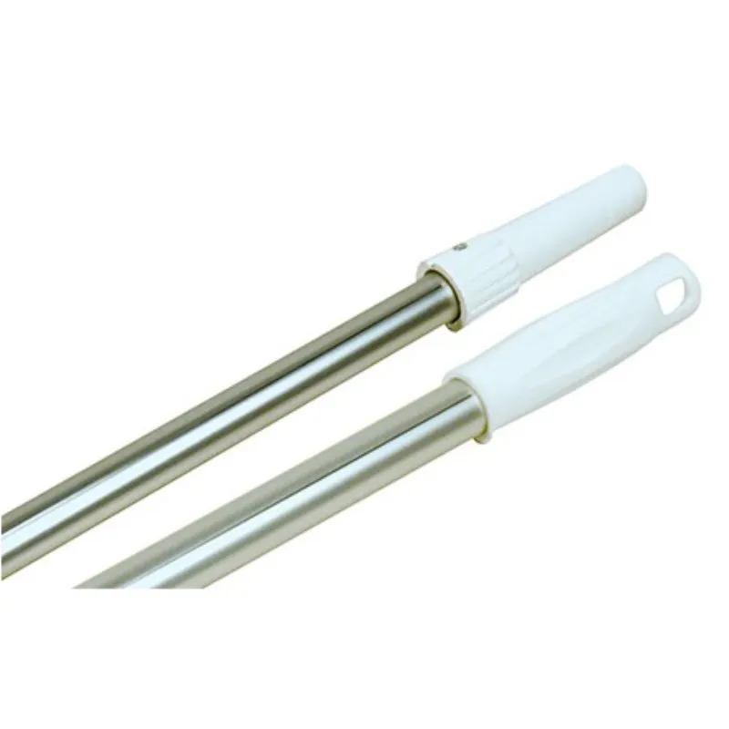 Mango de escoba de aluminio blanco - 1,5 m