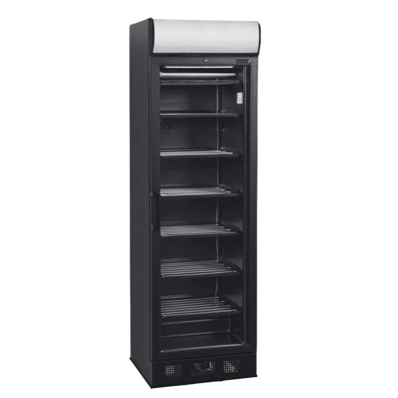 Vitrina Congelador con Canopy Puerta de Vidrio - Negro - 270 L