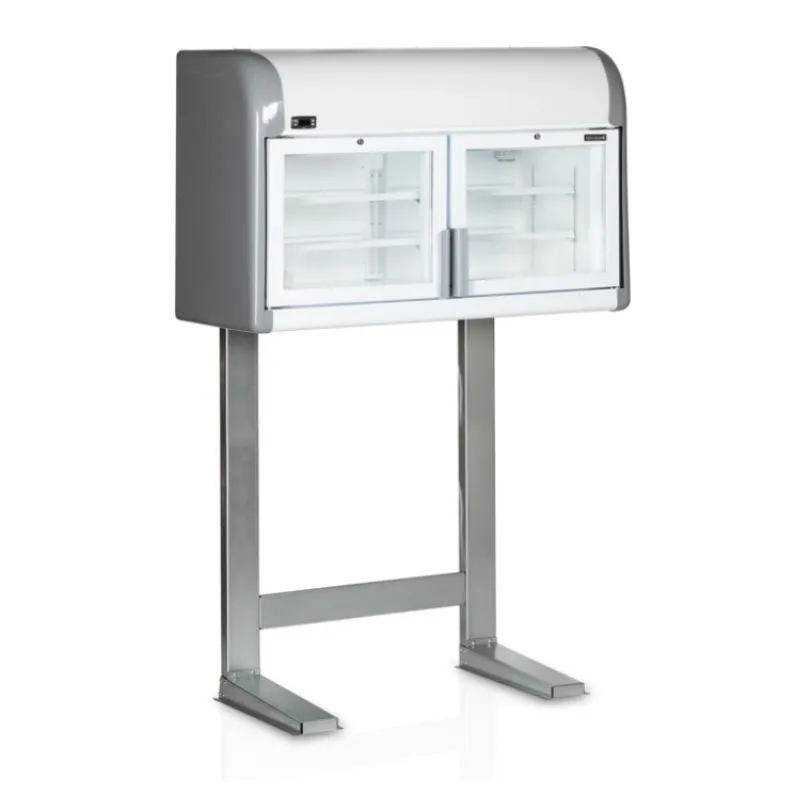 Congelador de Pared con Soporte - 2 puertas de Vidrio - 170 L