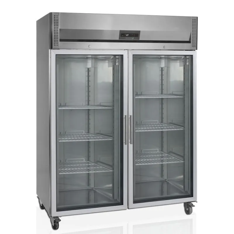 Armario Refrigerado Positivo Inox GN 2/1 - 2 Puertas de Vidrio - 1325 L