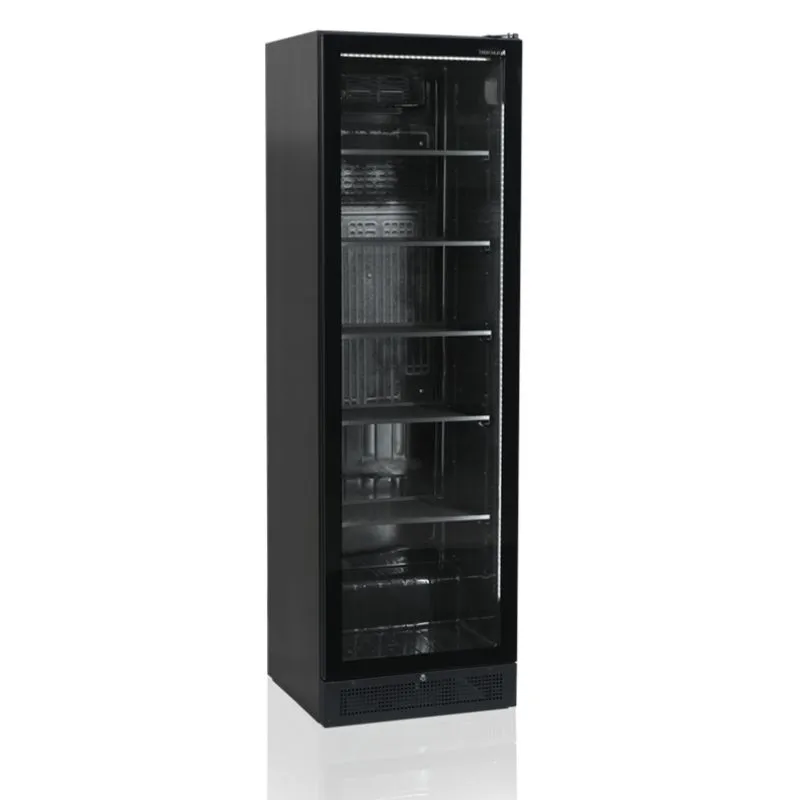 Armario Refrigerado Negro - Puerta de Vidrio - 347 L