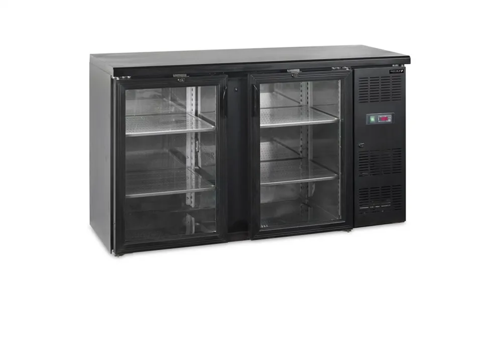 Bar Trasero Refrigerado - 2 Puertas de Vidrio Batientes - 277 L