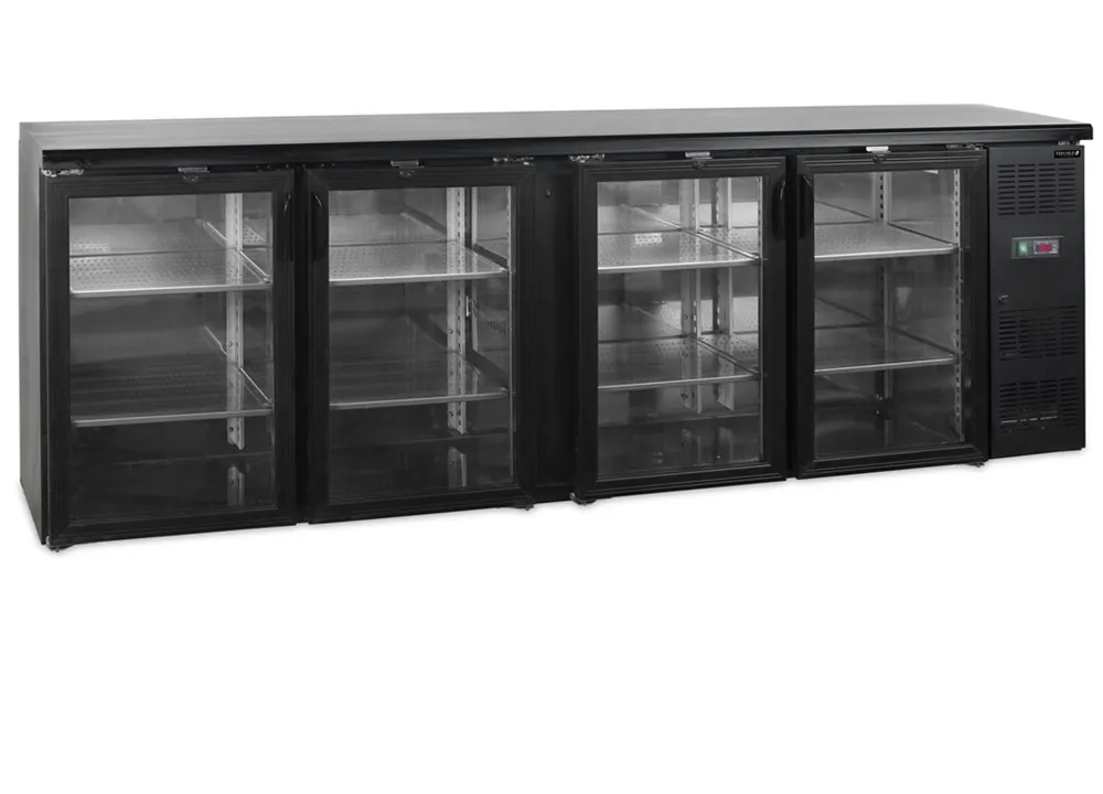 Arrière-Bar Refrigerado - 4 Puertas de Vidrio Batientes - 605 L