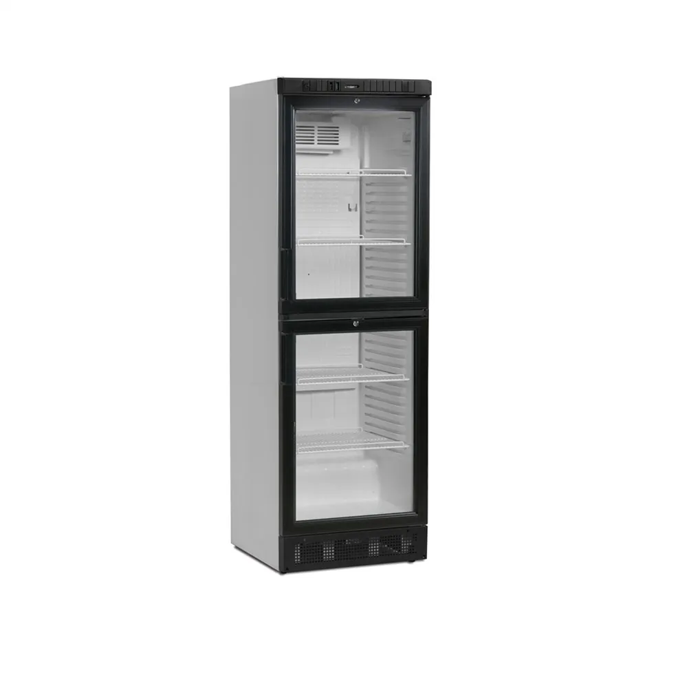 Armario Refrigerado para Bebidas 1 Puerta de Cristal Blanco - 347 L