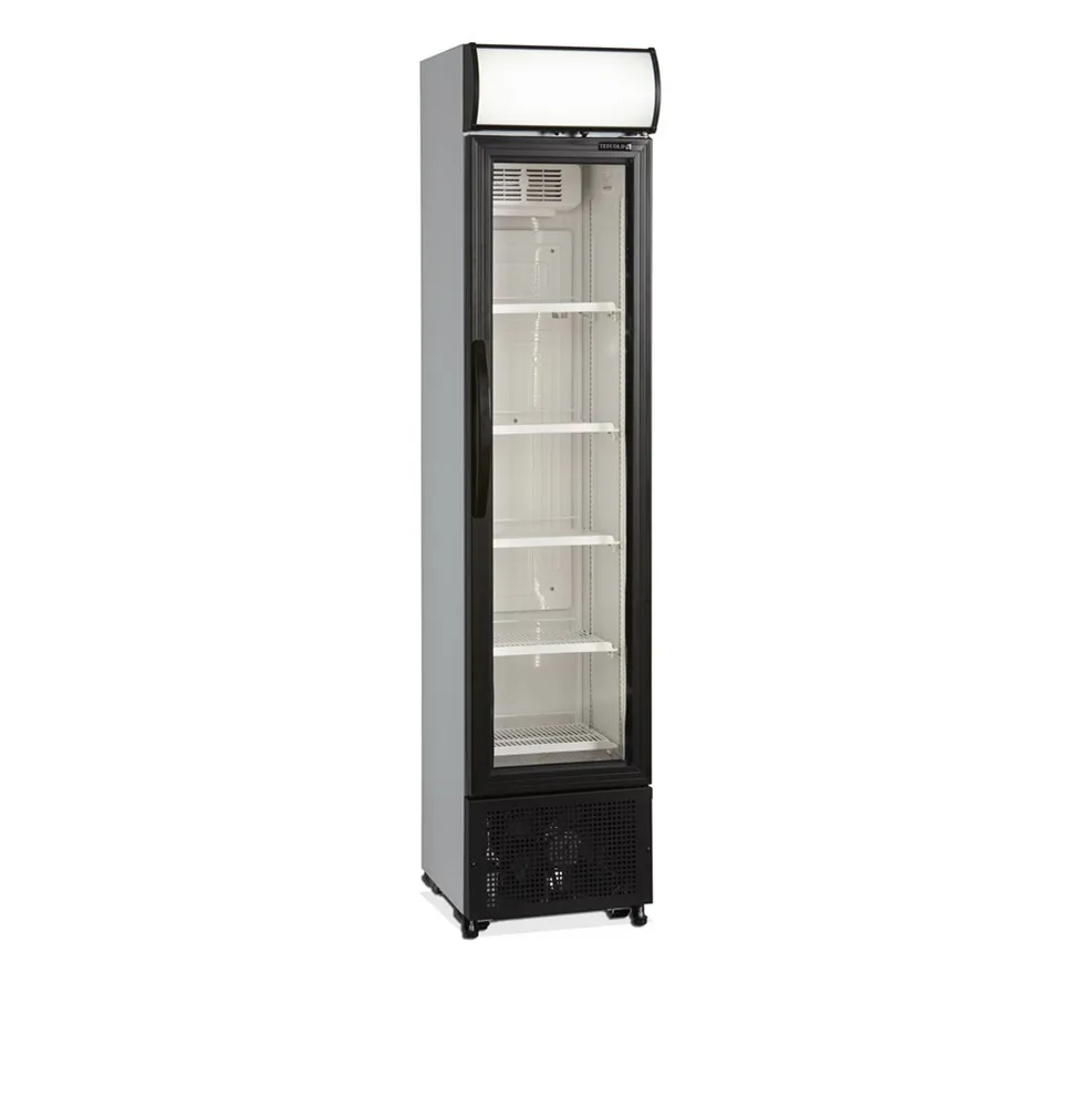 Armario Refrigerado para Bebidas 1 Puerta de Vidrio Blanco - 114 L