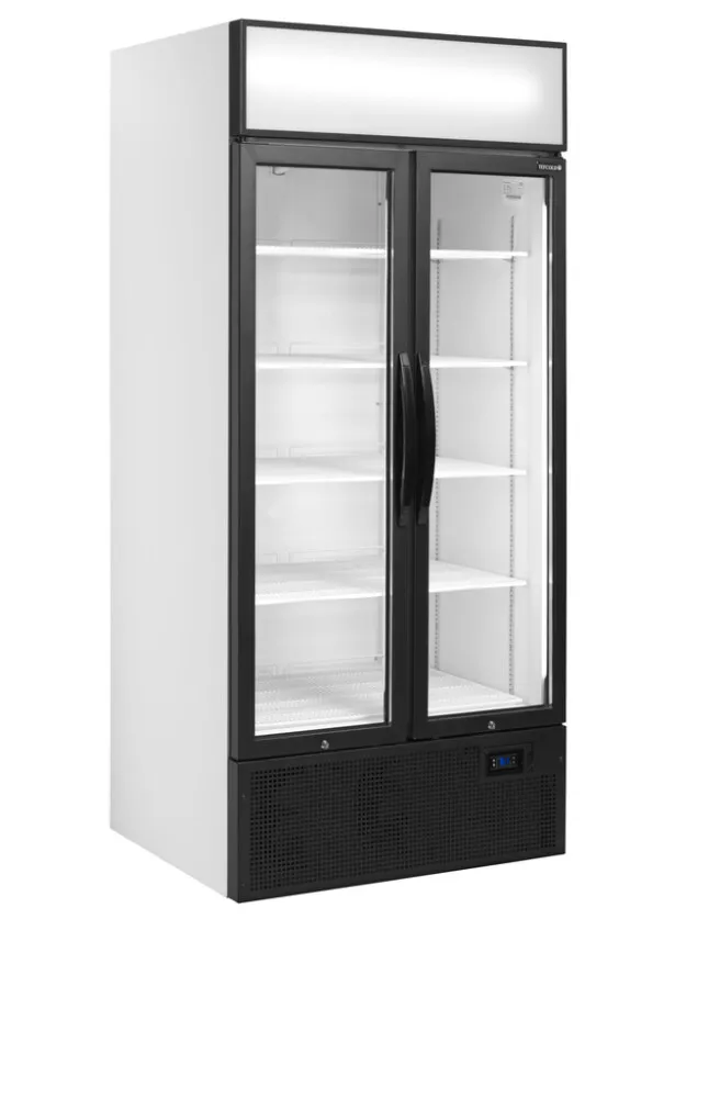 Armario Refrigerado 2 Puertas de Vidrio Blanco - 535 L