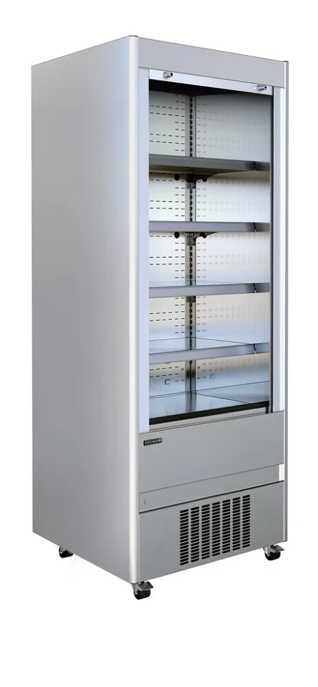 Vitrina Refrigerada en Inox - 4 niveles - 370 L