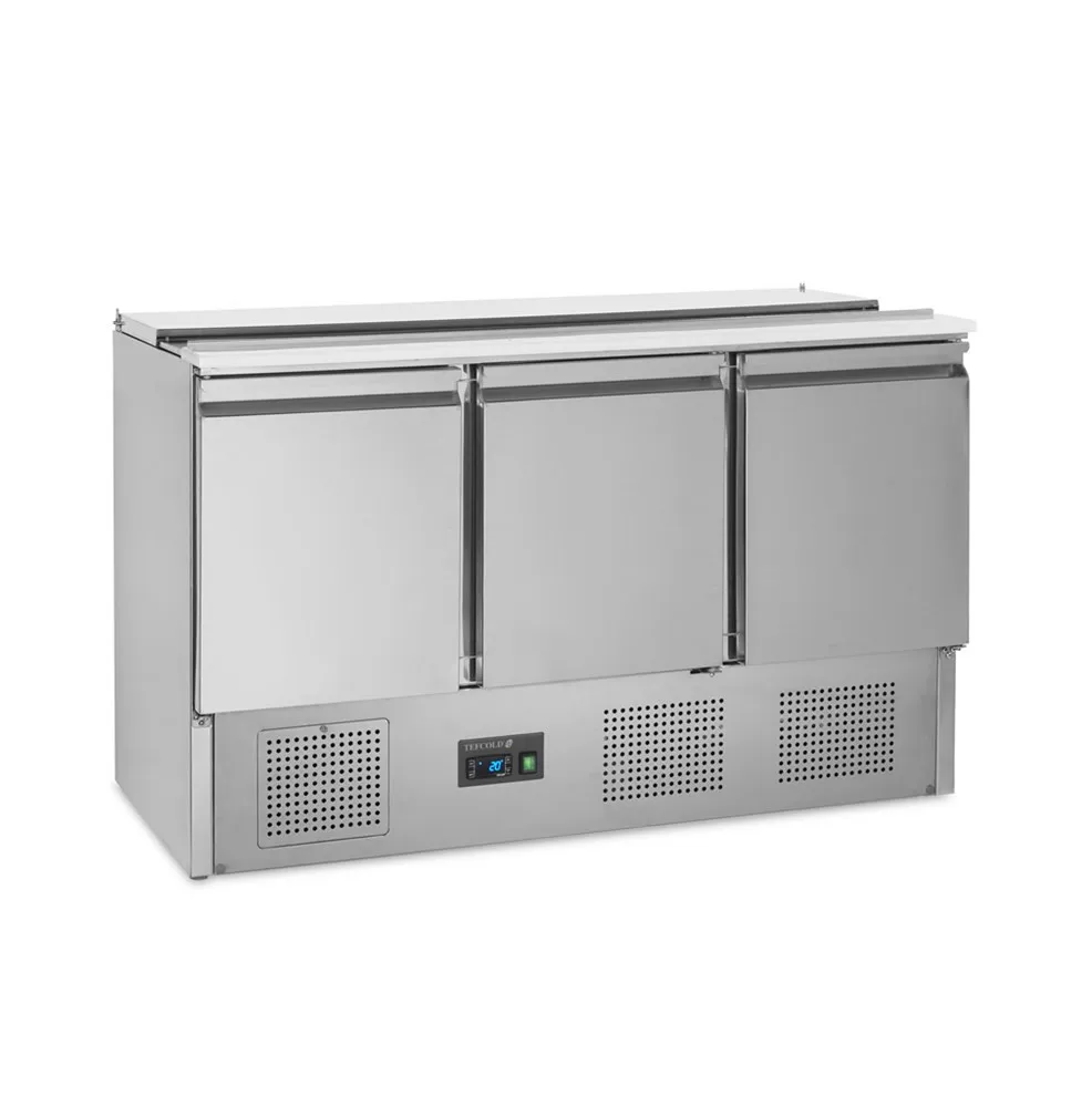Saladette Refrigerada GN 1/1 en Inox - 3 Puertas - 368 L - 4 GN 1/1