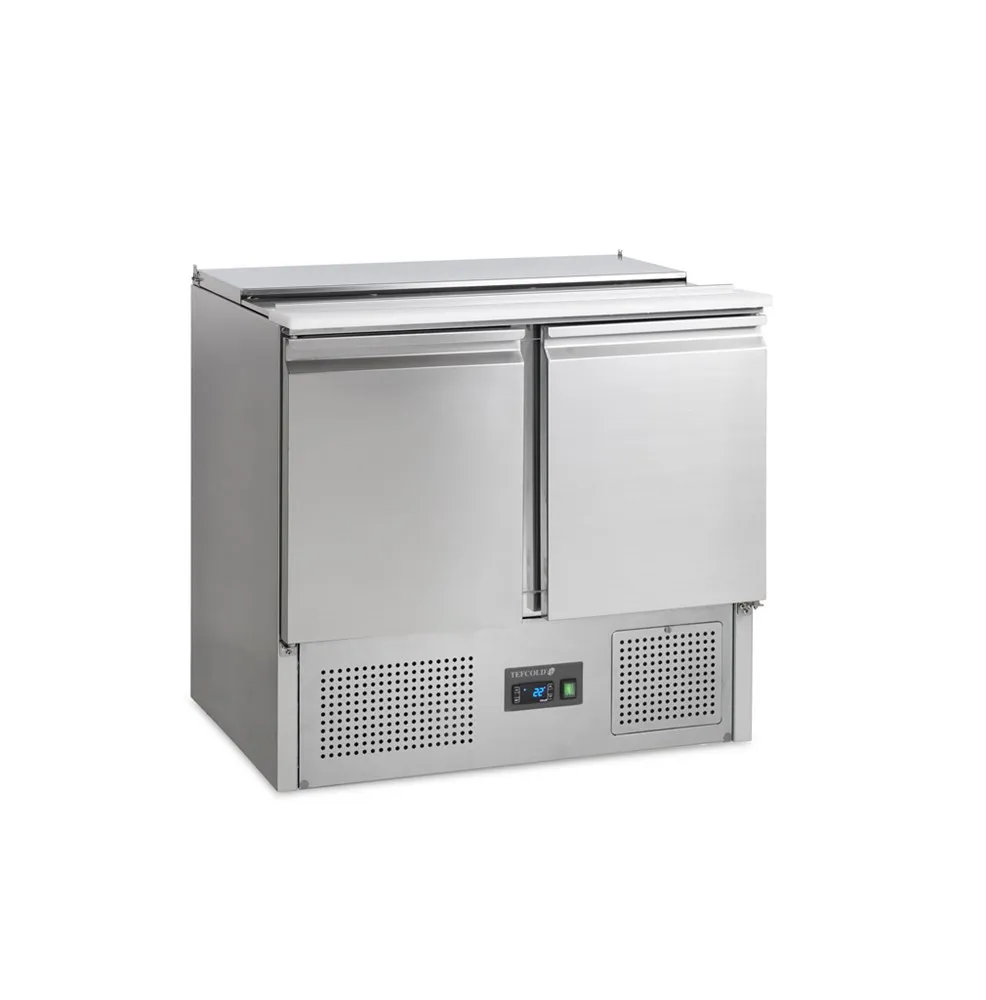 Saladette Refrigerada Positiva GN 1/1 en Inox - 2 Puertas - 230 L - 2 GN 1/1 y 2 GN 1/4