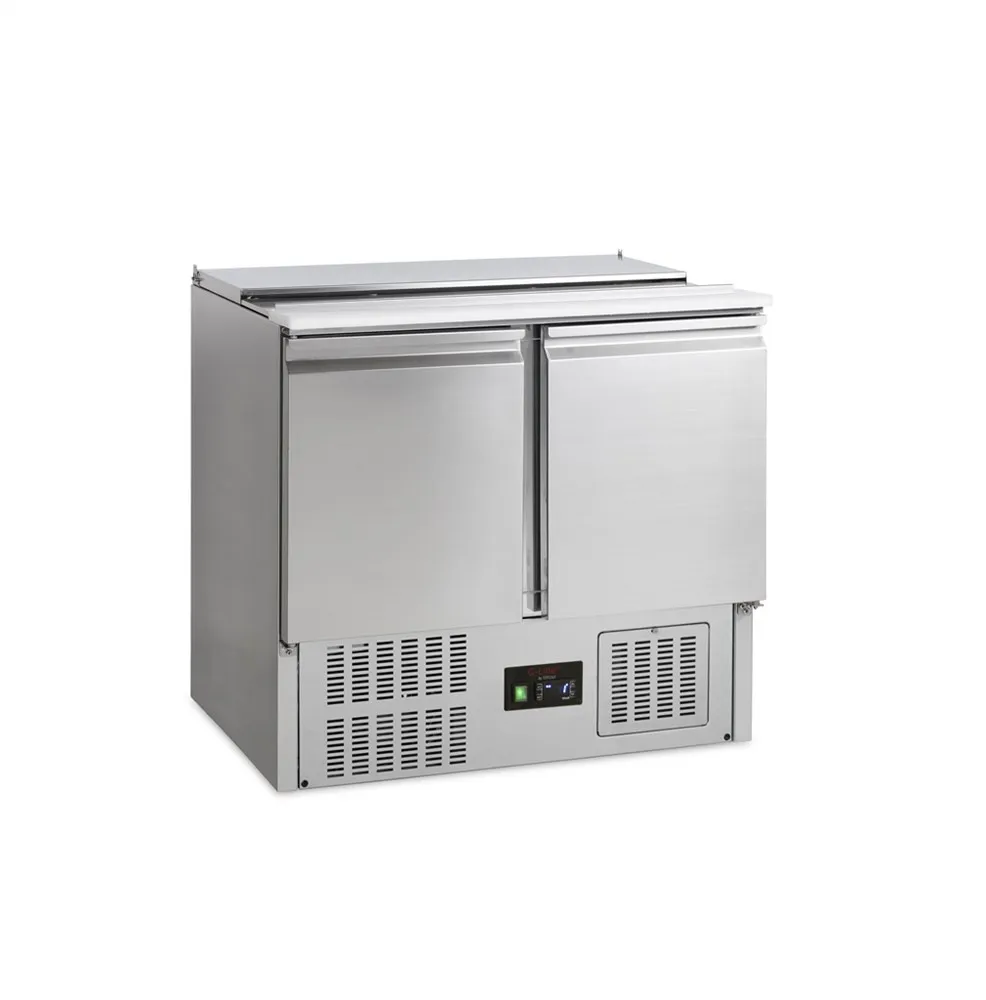 Saladette Refrigerada GN 1/1 en Inox - 2 Puertas - 225 L - 2 GN 1/1 y 2 GN 1/4