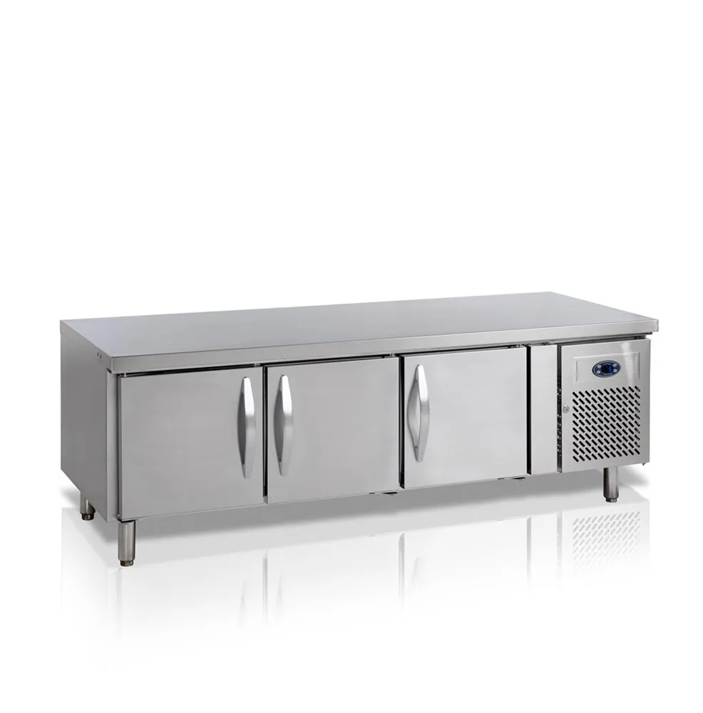 Mesa Refrigerada Positiva de Soubassement GN 1/1 - 262 L - 3 Puertas