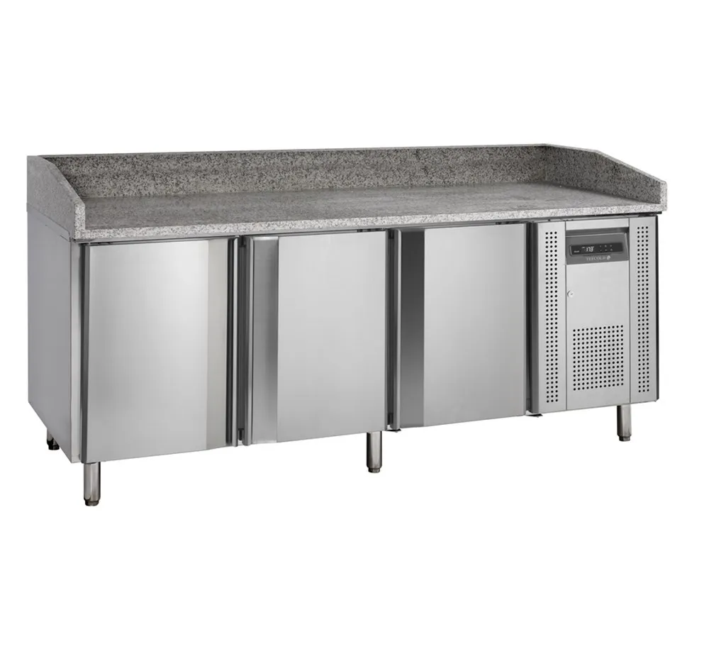 Mesa para Pizza en Inox - 400 x 600 mm - 3 Puertas