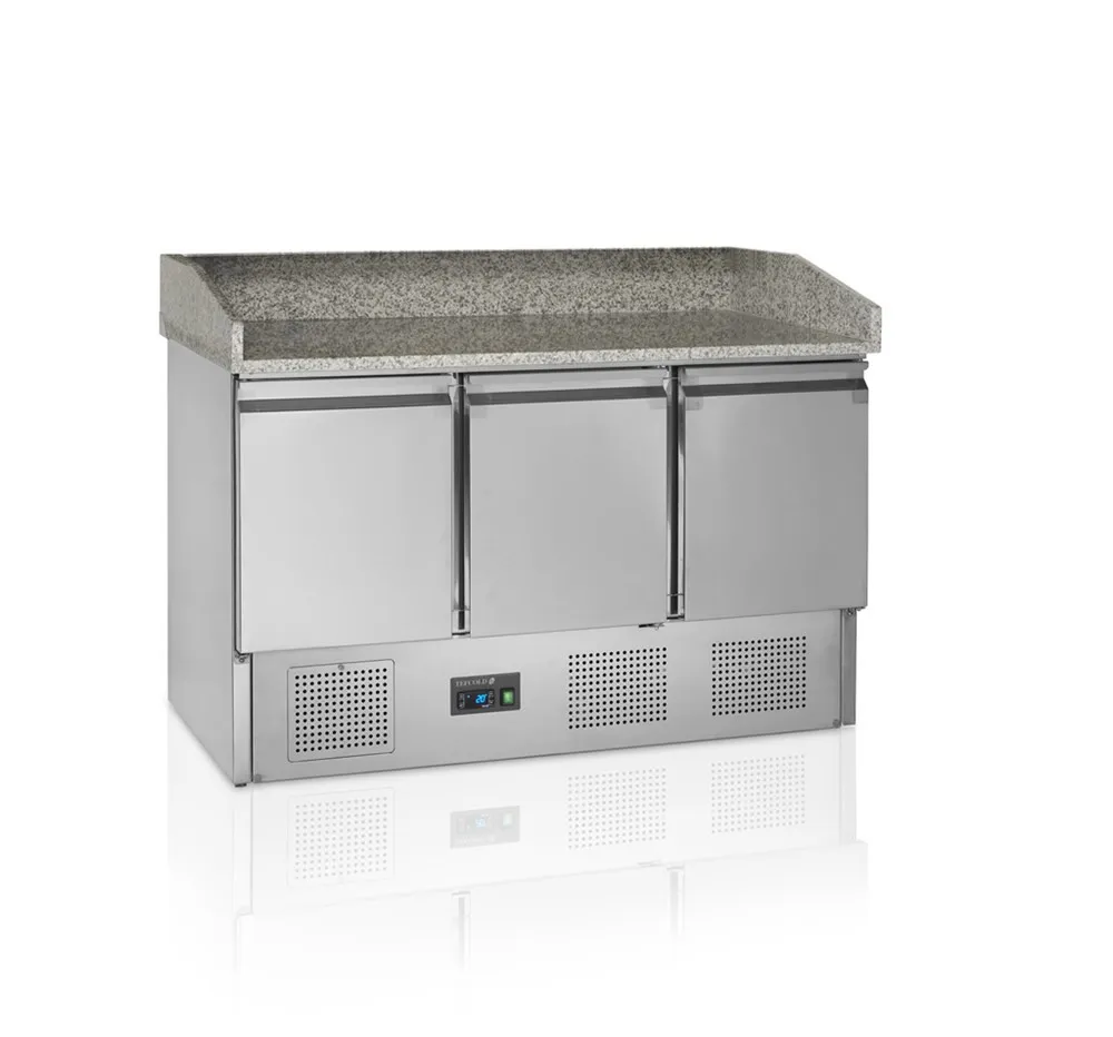 Mostrador de Pizza en Inox GN 1/1 - 3 Puertas Completas