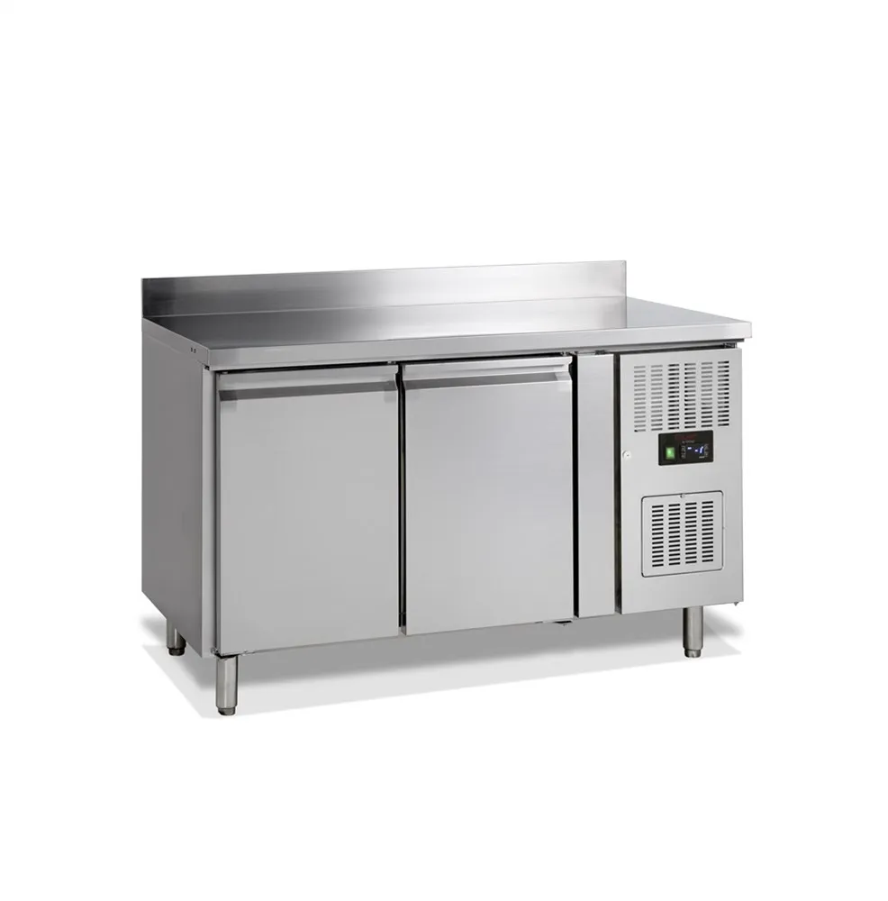 Mesa Refrigerada Positiva 2 Puertas con Backsplash - 272 L