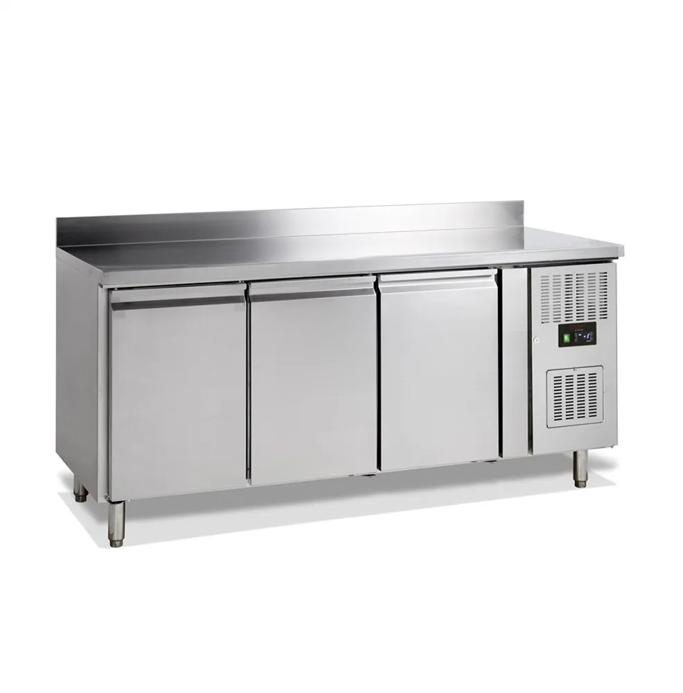 Mesa Refrigerada Positiva 3 Puertas con Trasera 402 L