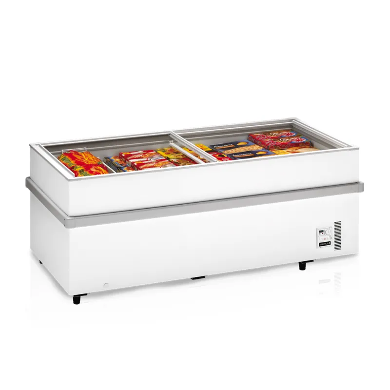Congelador Tapa Deslizante Vidriada Plana - 652 L
