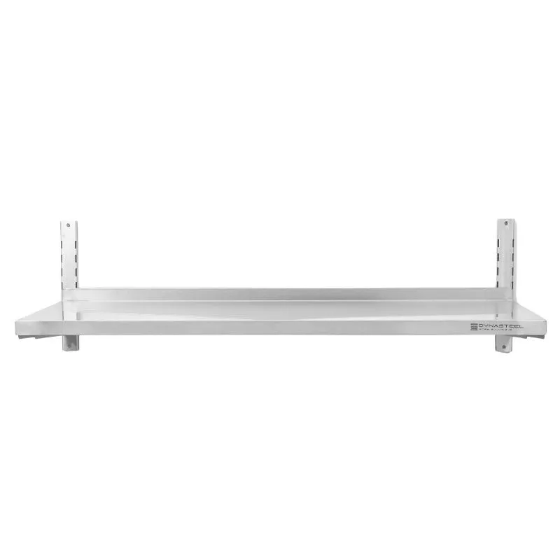 Estante de Pared en Acero Inoxidable sobre Cremalleras - L 1200 x P 400 mm