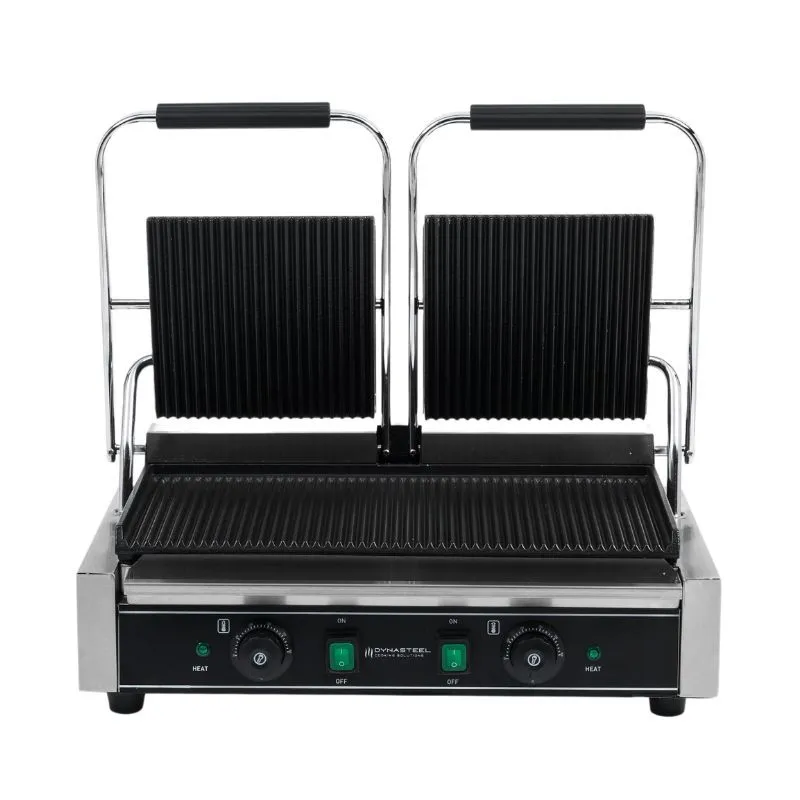 Grill Panini Doble - Placas Ranuradas