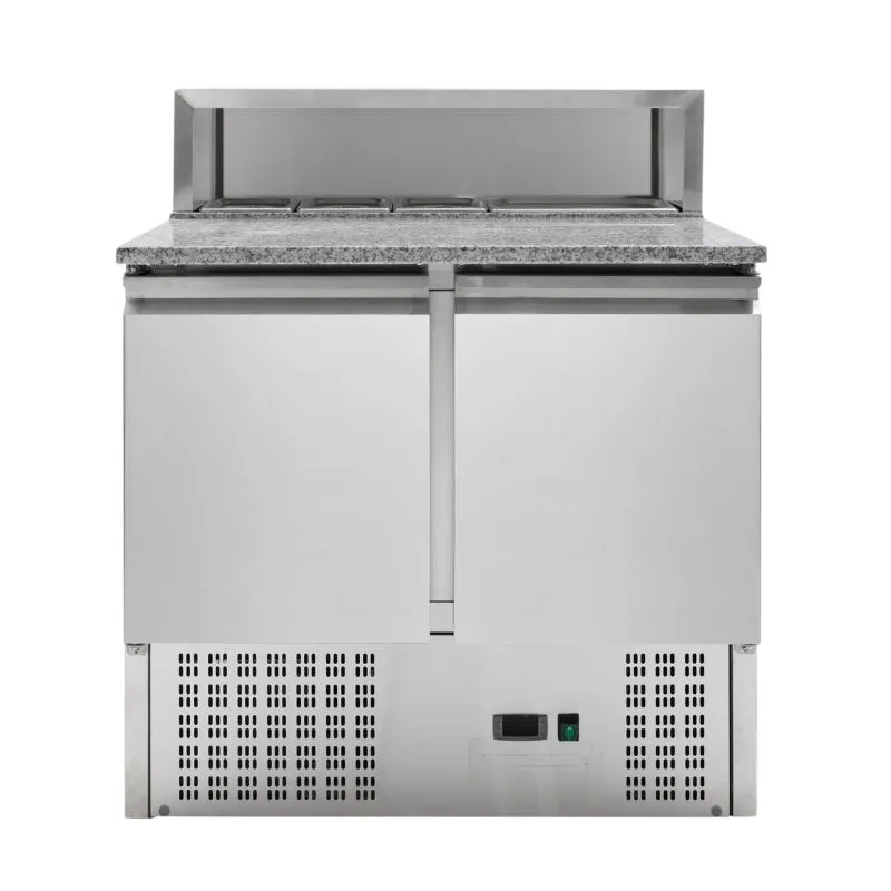 Mueble para Pizza Refrigerado - 2 Puertas - 5 Cubetas GN 1/6