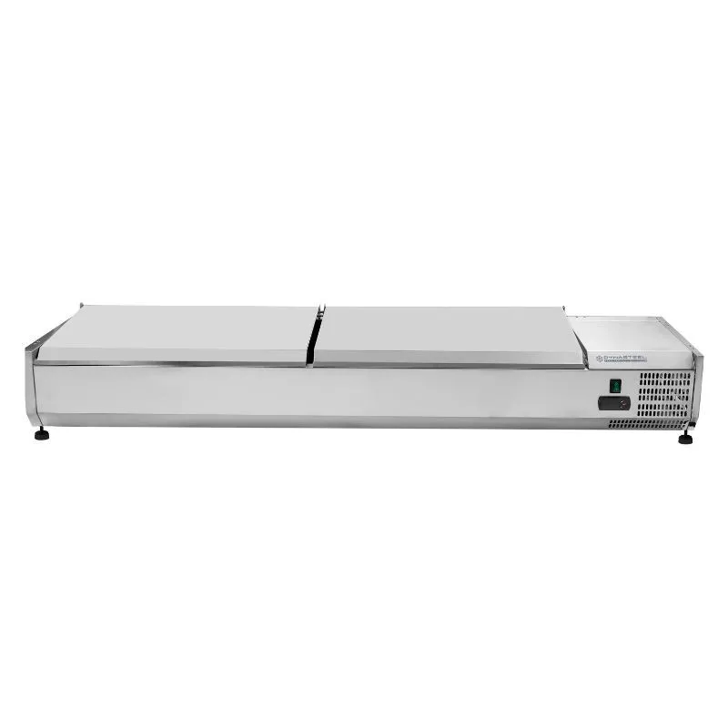 Saladette Refrigerada para Colocar Tapa Inox - 8 x GN 1/3