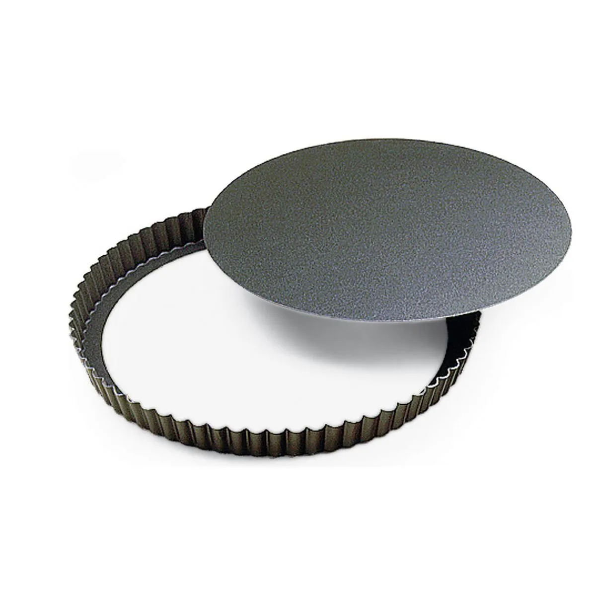 Tourtière Redonda Acanalada Alta Antiadherente con Fondo Móvil - ⌀ 280 mm