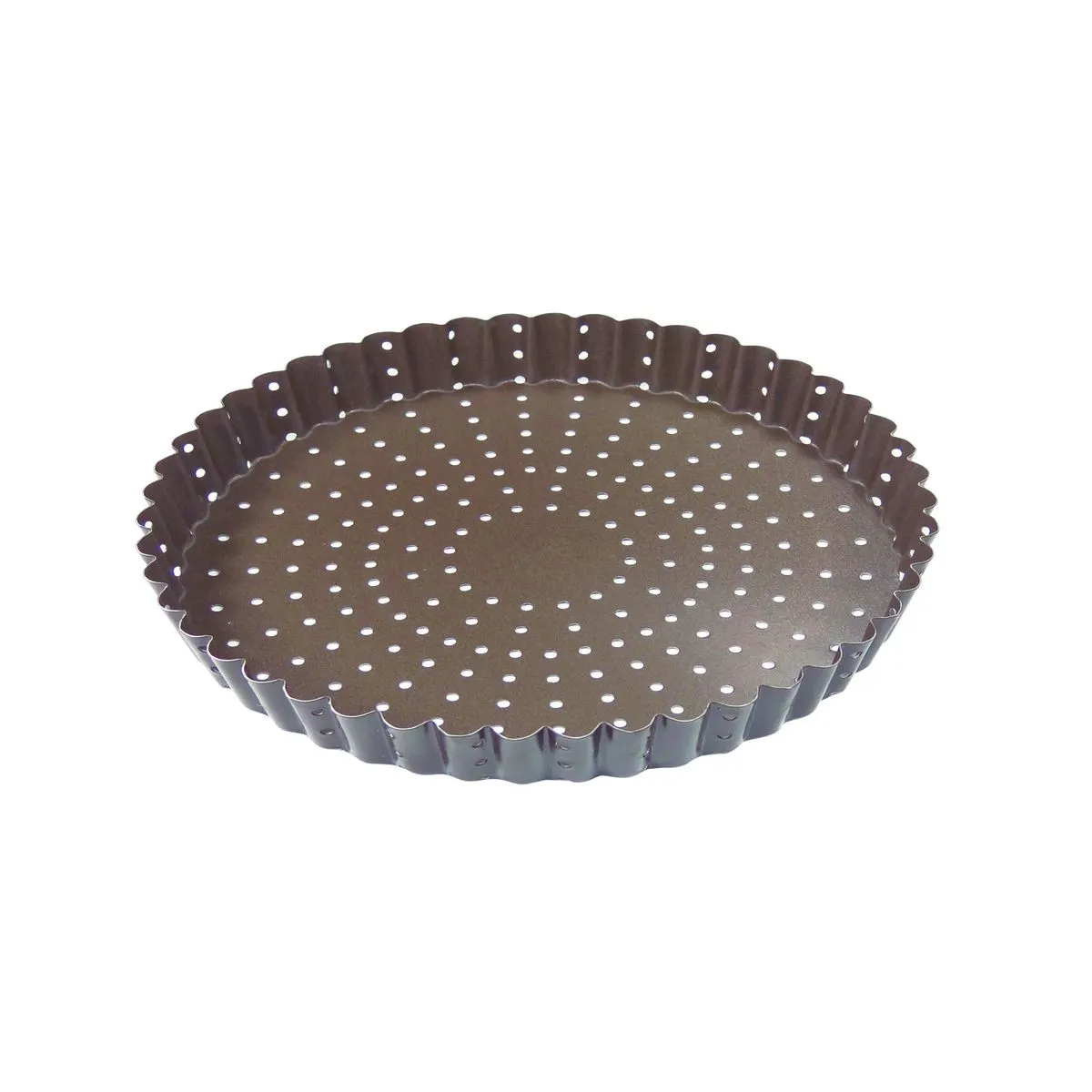 Molde para tarta acanalado perforado antiadherente - ⌀ 240 mm