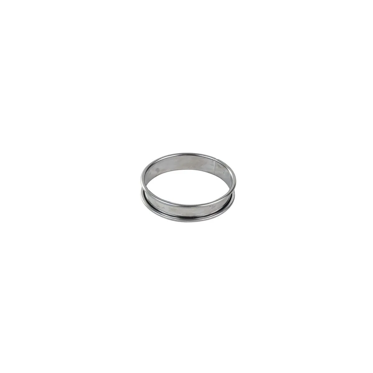 Círculo para Tarta de Acero Inoxidable con Borde Enrollado - ⌀ 90 mm