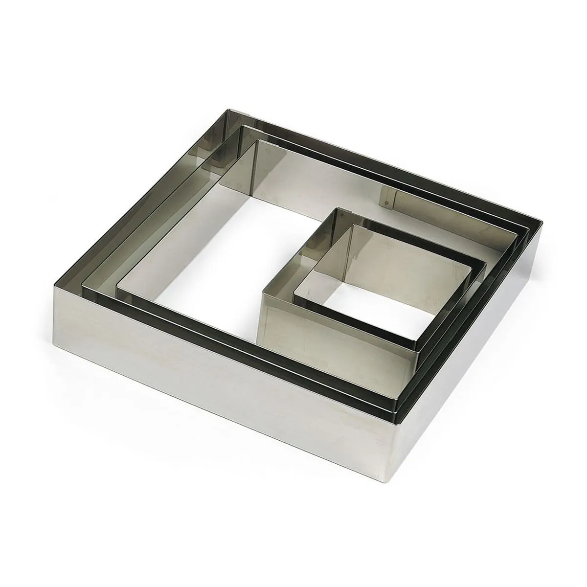 Cuadrado en Inox - 80 x 80 mm