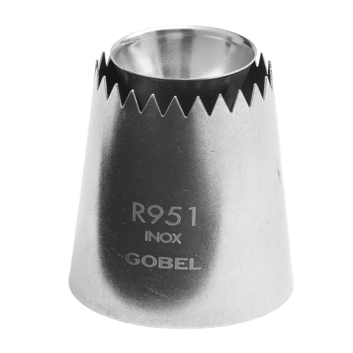 Boquilla Sultana Estriada Cono Saliente en Inox - ⌀ 30 mm