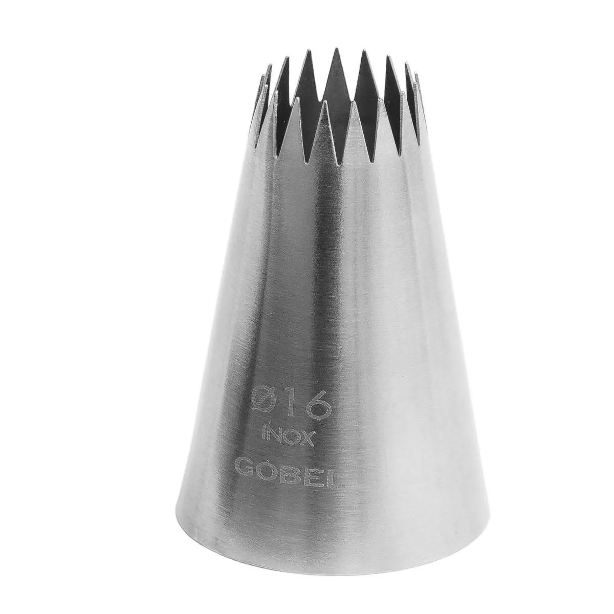 Boquilla para Pasteles en Acero Inoxidable con 17 Dientes - ⌀ 16 mm