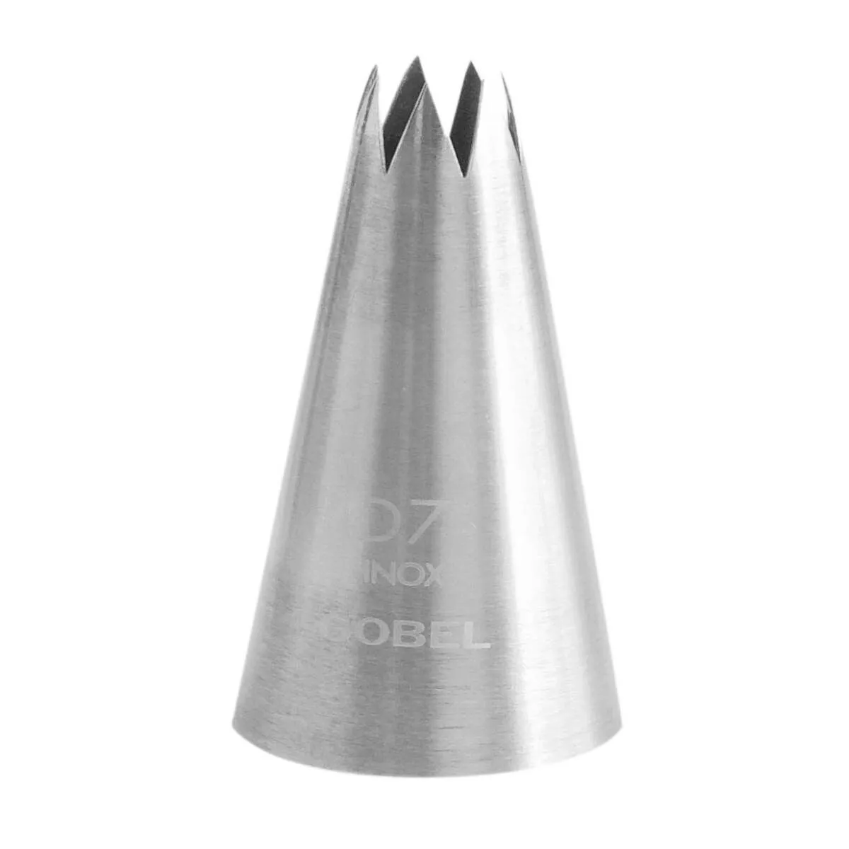 Boquilla Estriada de Acero Inoxidable con 7 Dientes - ⌀ 11 mm