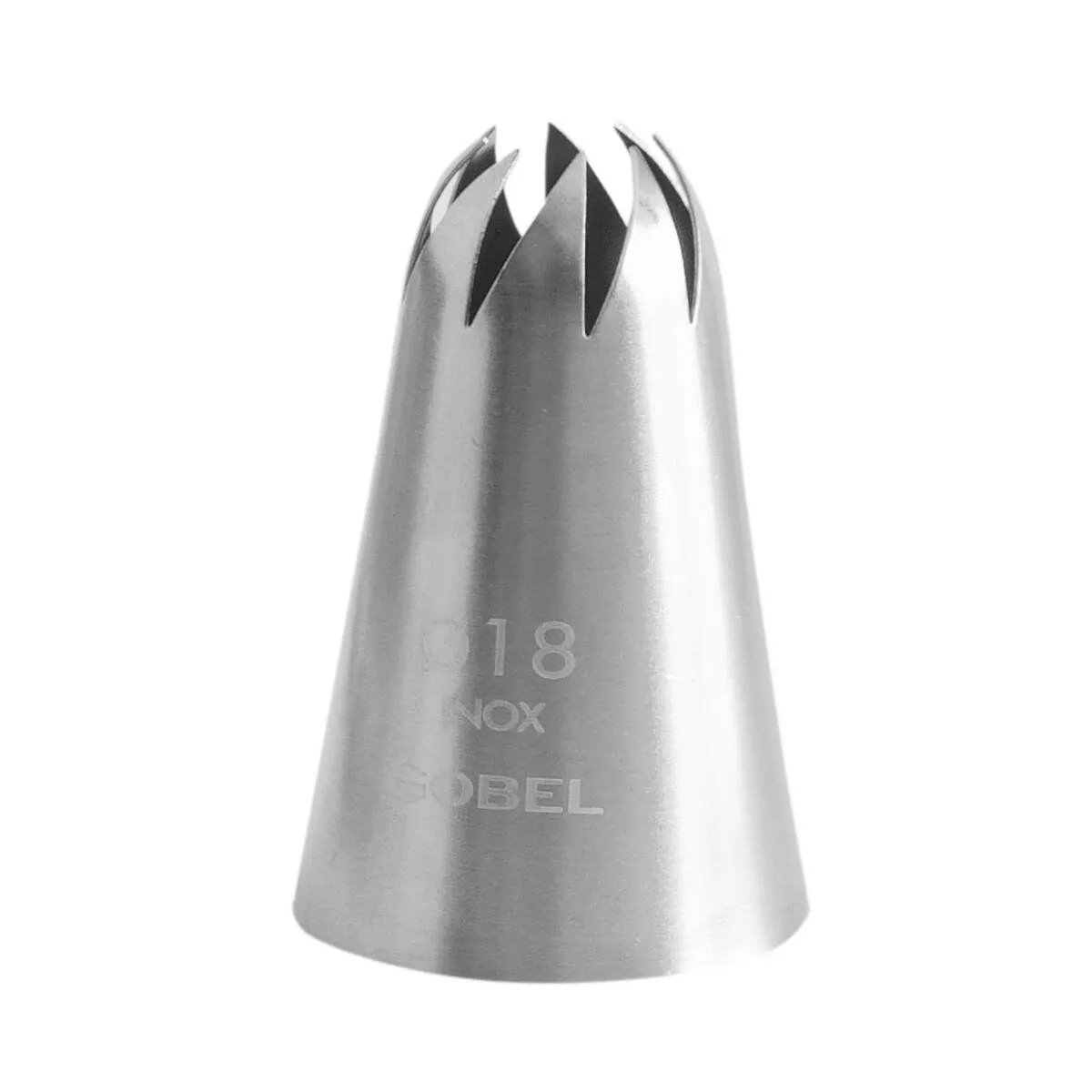 Boquilla Rosa en Inox a 8 Dientes - ⌀ 18 mm