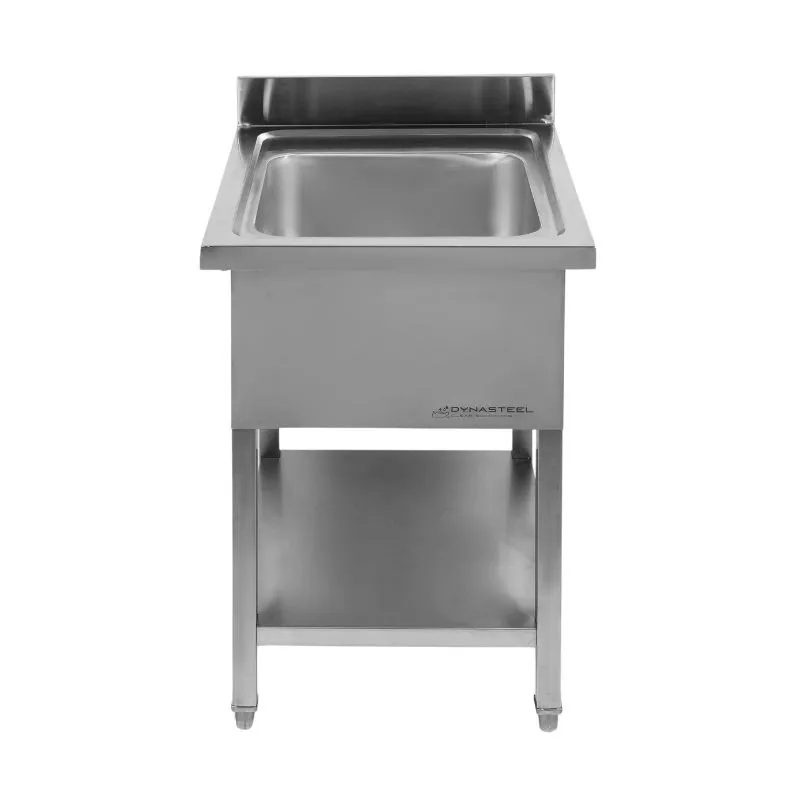 Fregadero 1 Cubeta con Respaldo y Estante - L 600 x P 700 mm