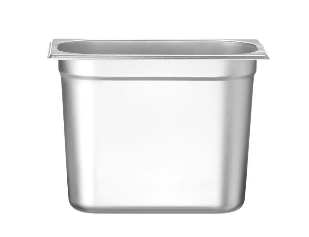Bandeja gastronómica de acero inoxidable GN 1/4 - Profundidad 200 mm - 5,5 L