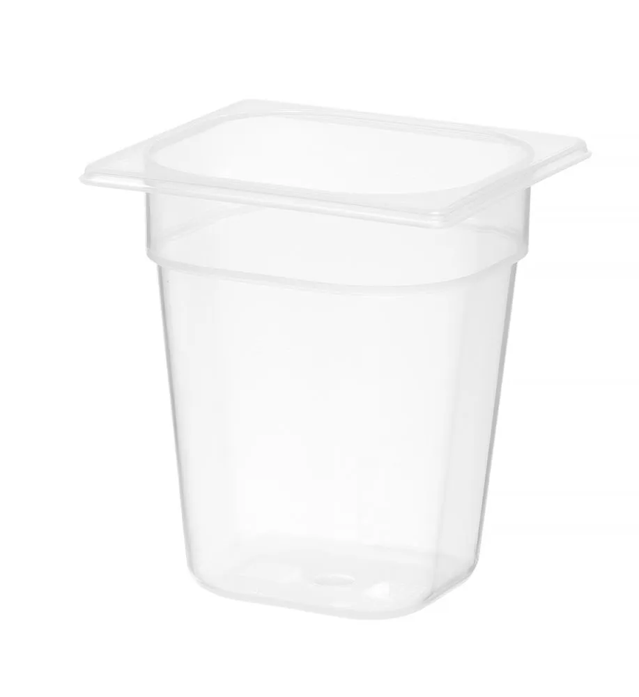 Bandeja gastronorm GN 1/6 de polipropileno - Profundidad 200 mm - 3,4 L