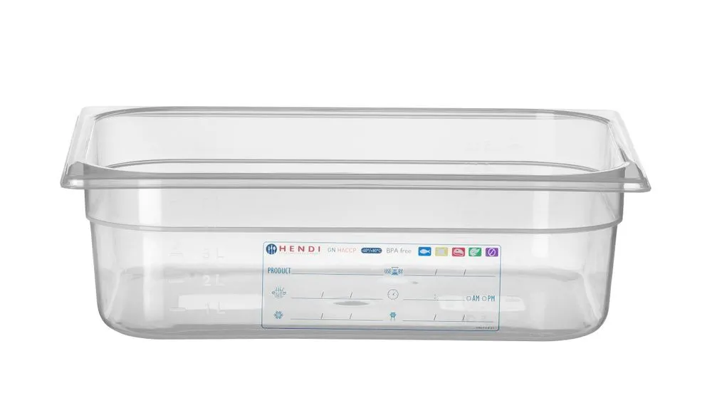 Caja de almacenamiento Gastronorm GN 1/2 - 6,5 L - H 100 mm