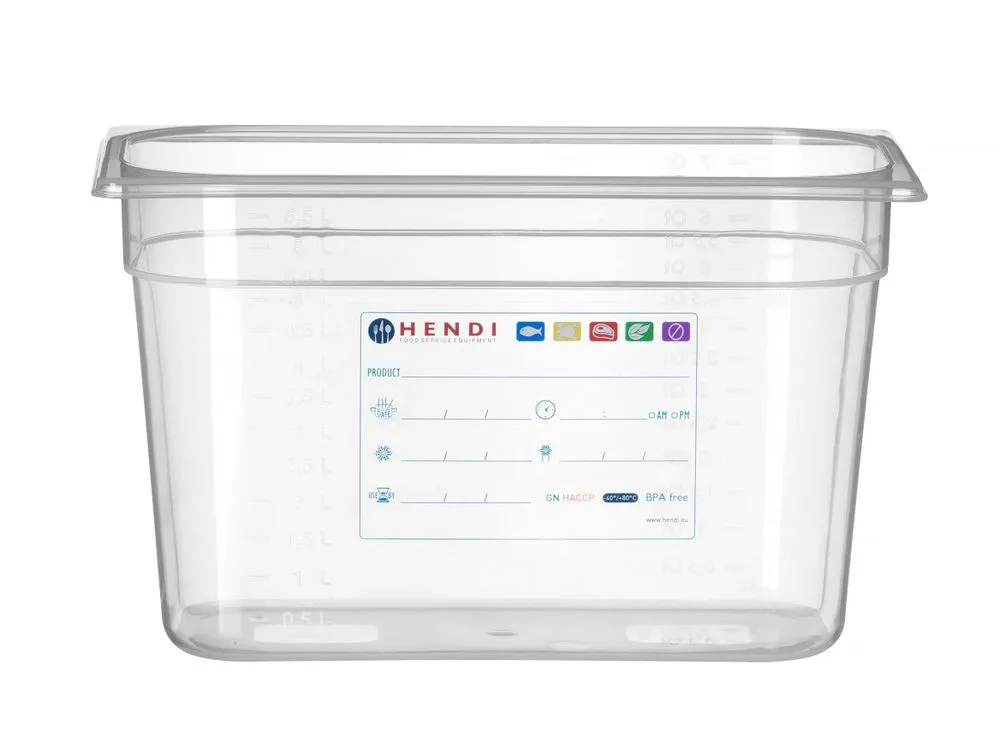 Caja de almacenamiento Gastronorm GN 1/3 - 7,8 L - H 200 mm