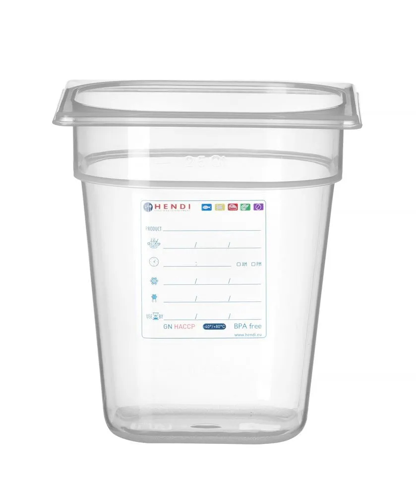 Caja de almacenamiento Gastronorm GN 1/6 - 3,4 L - H 200 mm