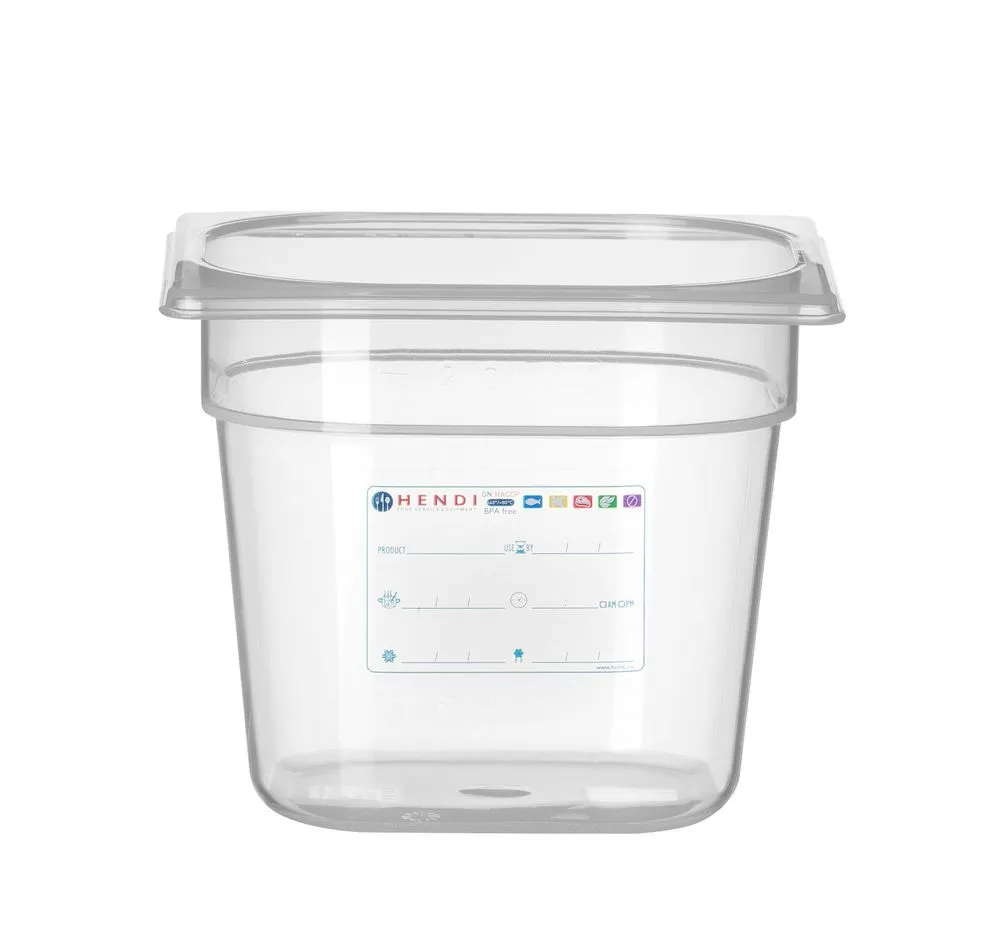 Caja de almacenamiento Gastronorm GN 1/6 - 2,4 L - H 150 mm