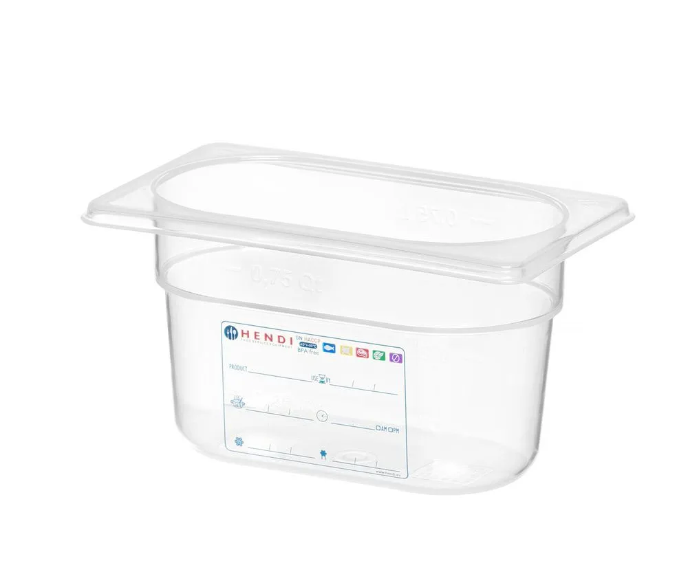 Caja de almacenamiento Gastronorm GN 1/9 - 1 L - H 100 mm