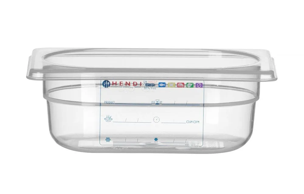 Caja de almacenamiento Gastronorm GN 1/9 - 0,6 L - H 65 mm