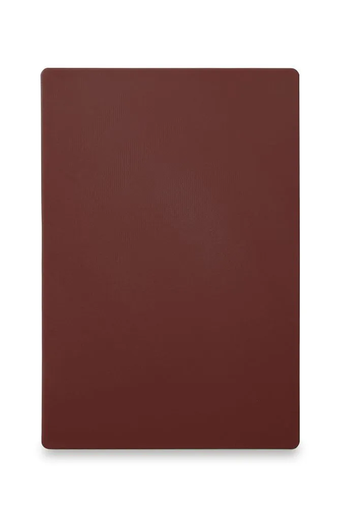 Tabla de cortar HACCP - 600 x 400 mm - Marrón - 18 mm de espesor